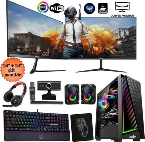 Live I5-10400f 16gb 512gb M.2 Nvme Rx580 8gb 24"+24" Oyuncu Masaüstü Bilgisayarı