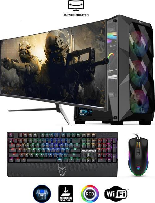 Nincada Y I7-10700f 16gb 512gb M.2 Nvme Gtx1660s 6gb 27" 165hz Oyuncu Masaüstü Bilgisayarı
