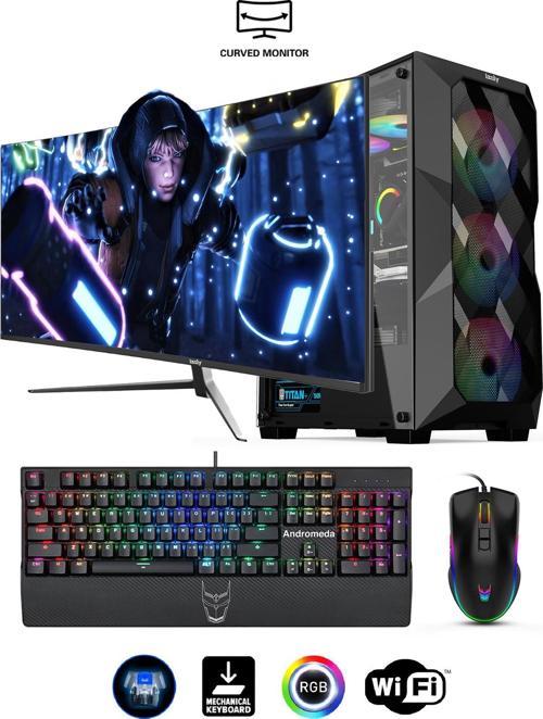Numel Y i7-10700KF 16GB 256GB M.2 NVMe RX 580 8GB 27" 165Hz Oyuncu Masaüstü Bilgisayarı