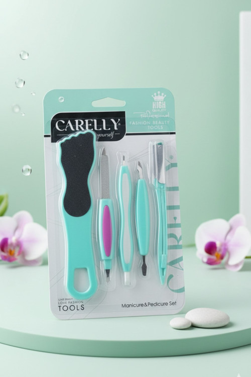 Cr-3106 Carelly 5li Kişisel Bakım Seti Manikür Pedikür Seti El Ayak Tırnak Bakımı