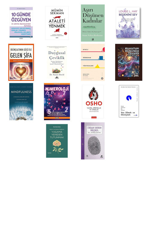 10 Günde Özgüven - On Adımla Depresyondan Kurtuluş: Özgüveni... +13 Kitap