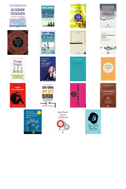 10 Günde Özgüven - On Adımla Depresyondan Kurtuluş: Özgüveni... +18 Kitap