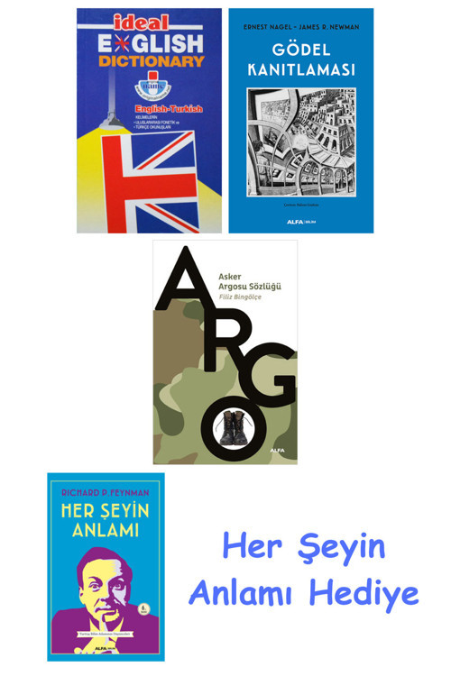 İdeal English Dictionary + Gödel Kanıtlaması + Asker Argosu Sözlüğü + Her Şeyin Anlamı