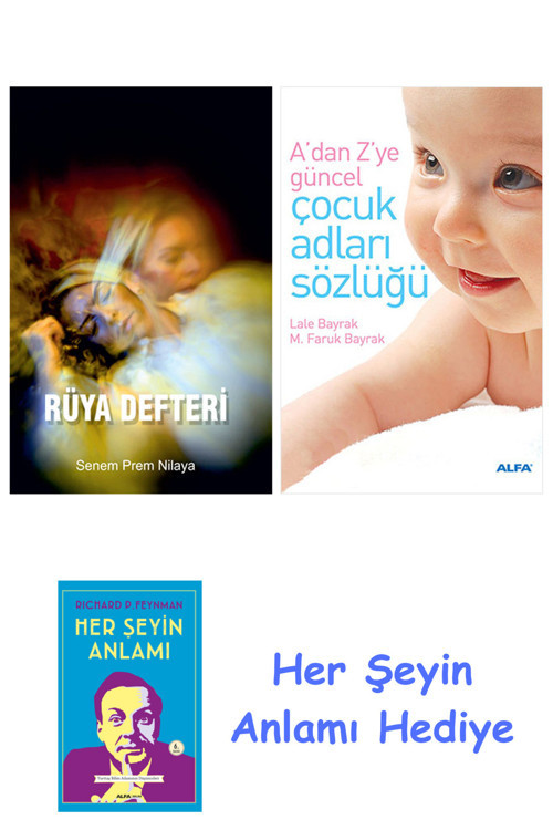 Rüya Defteri + Çocuk Adları Sözlüğü (Cep Boy) + Her Şeyin Anlamı