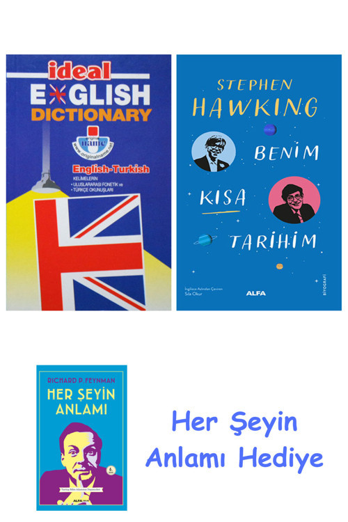 İdeal English Dictionary + Benim Kısa Tarihim + Her Şeyin Anlamı