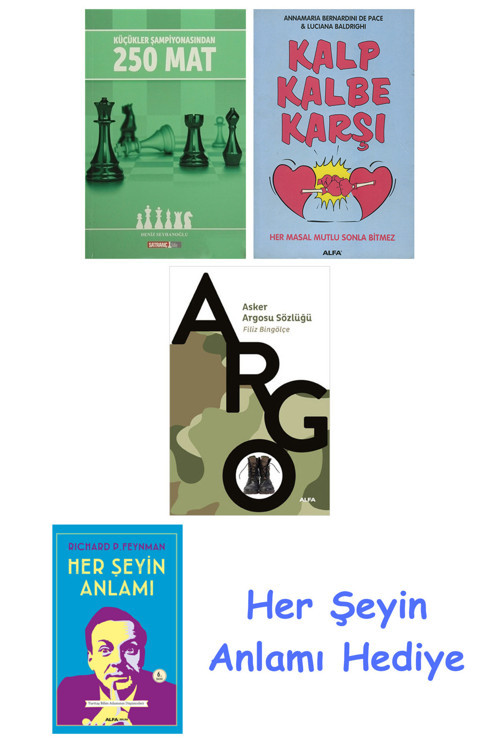 Küçükler Şampiyonasından 250 Mat + Kalp Kalbe Karşı + Asker Argosu Sözlüğü + Her Şeyin Anlamı