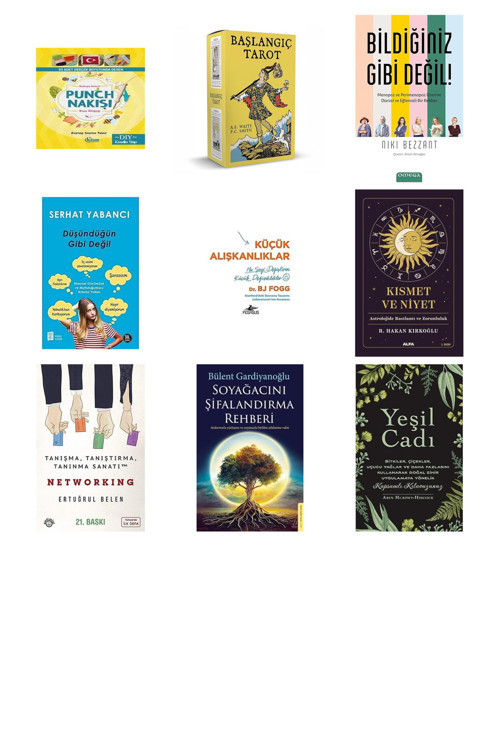 Başlangıç Seviyesi Punch Nakışı Desen Kitapçığı... +8 Kitap