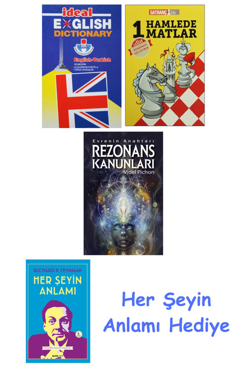 İdeal English Dictionary + 1 Hamlede Matlar + Rezonans Kanunları + Her Şeyin Anlamı