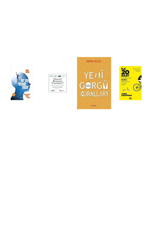 Her Şey Beyinde Başlar: Aklınızı Başınıza Toplama Kılavuzu!... +3 Kitap