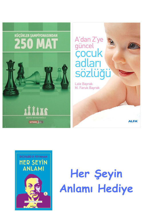 Küçükler Şampiyonasından 250 Mat + Çocuk Adları Sözlüğü (Cep Boy) + Her Şeyin Anlamı