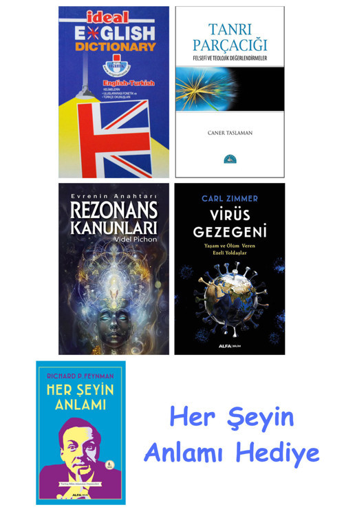 İdeal English Dictionary + Tanrı Parçacığı + Rezonans Kanunları + Virüs Gezegeni + Her Şeyin Anlamı