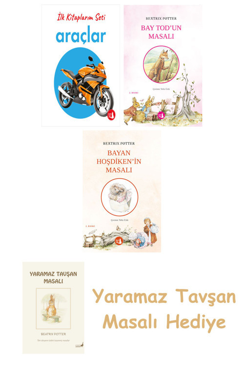 İlk Kitaplarım - Araçlar (Ciltli) + Bay Tod’Un Masalı + Hoşdiken'İn Masalı