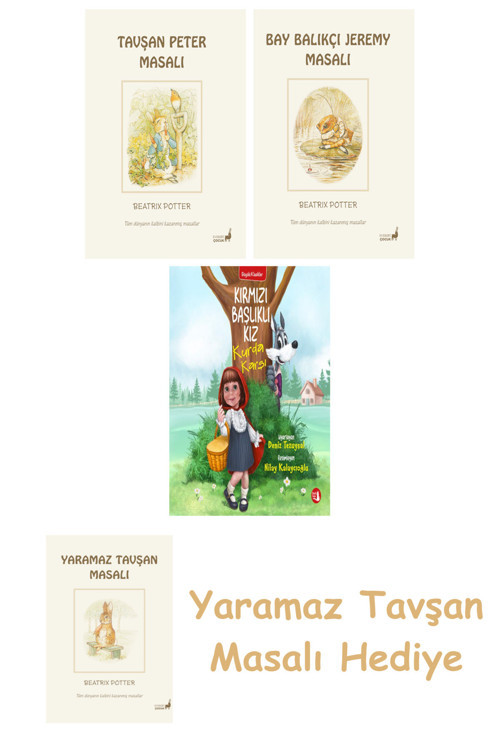Beatrix Potter 8 - Bay Balıkçı Jeremy Masalı + Kırmızı Başlıklı Kız Kurda Karşı