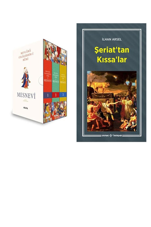 Mesnevi 1-2-3 (Kutulu Set)... +1 Din Kitabı