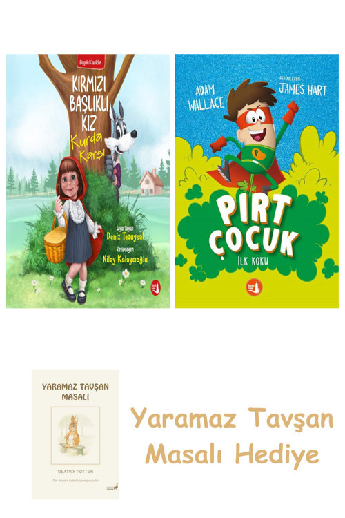 Kırmızı Başlıklı Kız Kurda Karşı + Pırt Çocuk 1 - İlk Koku + Yaramaz Tavşan Masalı