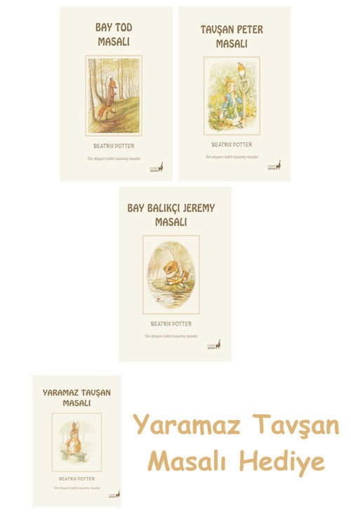 Beatrix Potter 18 - Bay Tod Masalı + Beatrix Potter 8 - Bay Balıkçı Jeremy Masalı