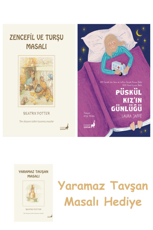 Beatrix Potter 15 - Zencefil Ve Turşu Masalı + Püskül Kız’In Günlüğü + Yaramaz Tavşan Masalı