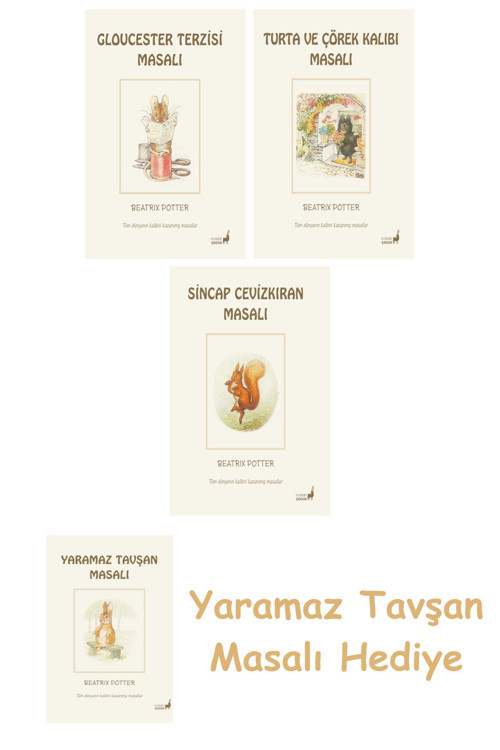 + Beatrix Potter 7 - Turta Ve Çörek Kalıbı Masalı + Beatrix Potter 2 - Sincap Cevizkıran Masalı