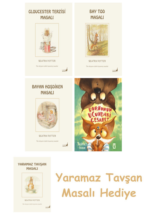 Beatrix Potter 6 - Hoşdiken Masalı + Burnunun Ucundaki Cesaret