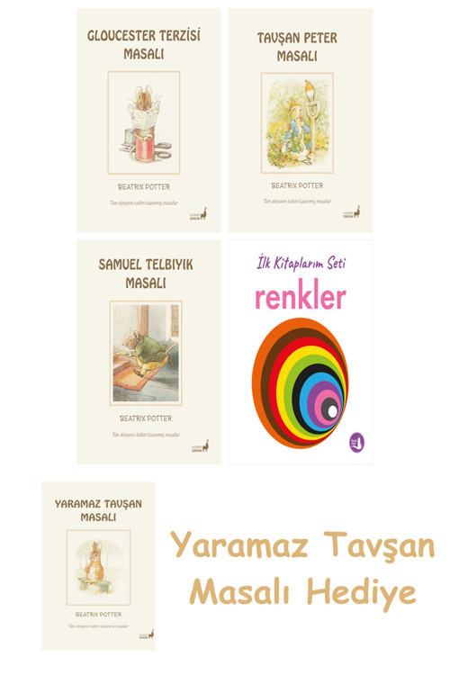 + Beatrix Potter 13 - Samuel Telbıyık Masalı + İlk Kitaplarım - Renkler (Ciltli)