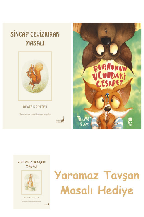 Beatrix Potter 2 - Sincap Cevizkıran Masalı + Burnunun Ucundaki Cesaret + Yaramaz Tavşan Masalı