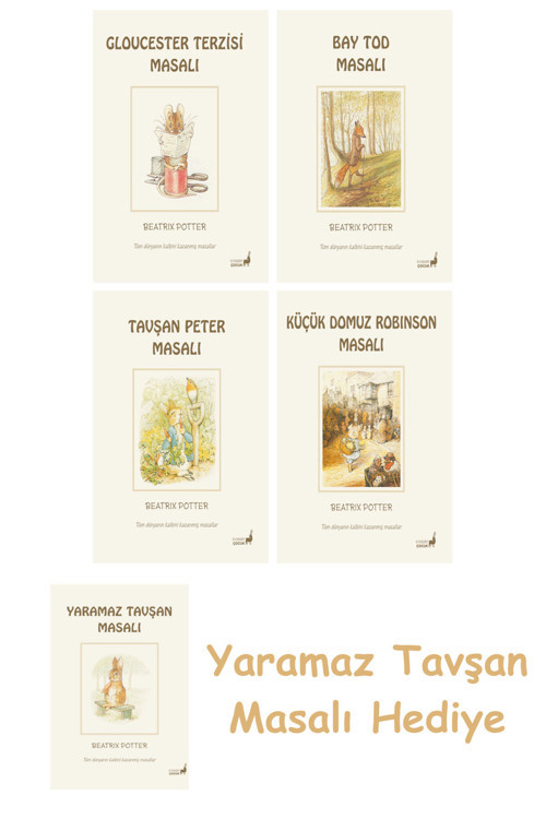 Beatrix Potter 1 - Tavşan Peter Masalı + Beatrix Potter 23 - Küçük Domuz Robinson Masalı
