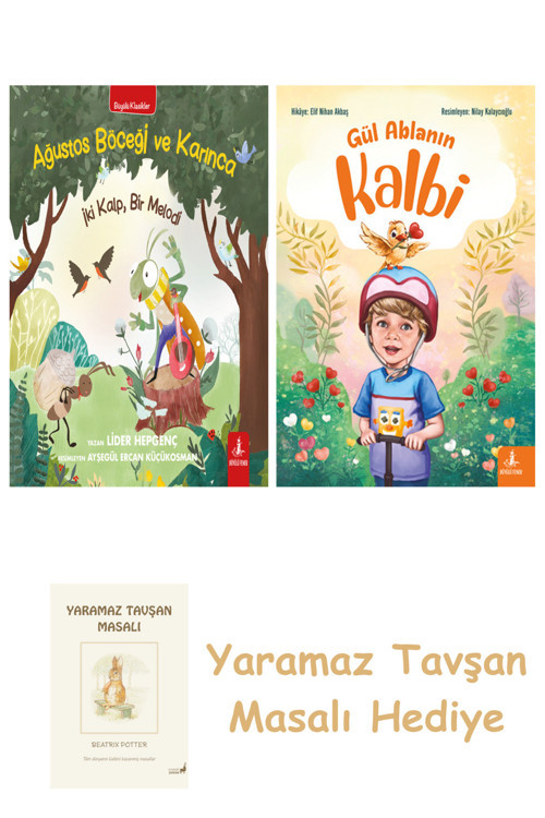 Ağustos Böceği Ve Karınca + Gül Ablanın Kalbi + Yaramaz Tavşan Masalı