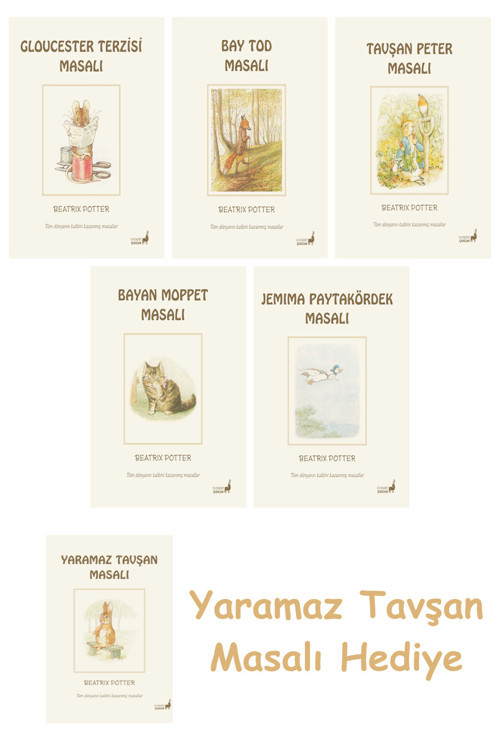 Beatrix Potter 10 - Moppet Masalı + Beatrix Potter 12 - Jemima Paytakördek Masalı