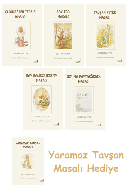 Beatrix Potter 8 - Bay Balıkçı Jeremy Masalı + Beatrix Potter 12 - Jemima Paytakördek Masalı