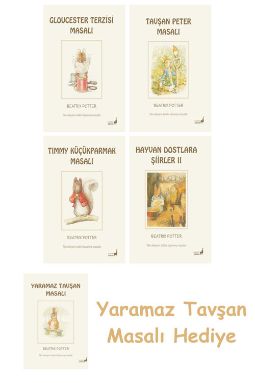 + Beatrix Potter 17 - Timmy Küçükparmak Masalı + Beatrix Potter 22 - Hayvan Dostlara Şiirler 2