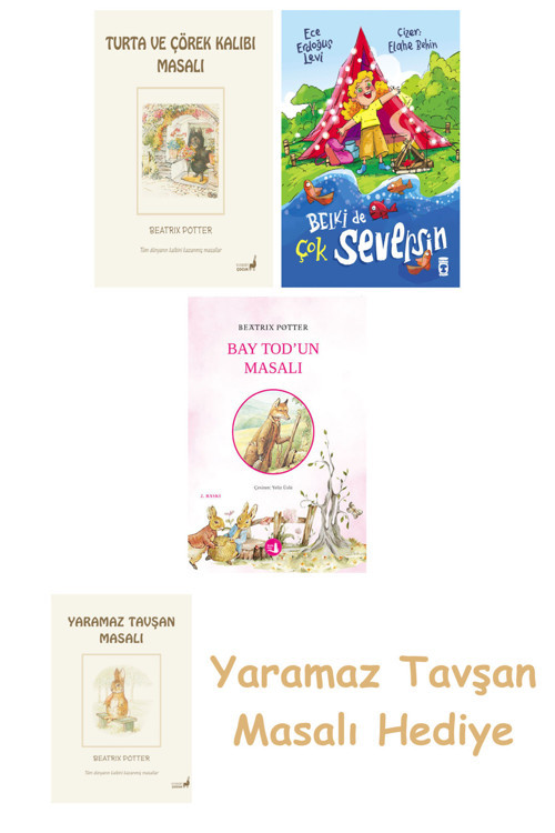 Beatrix Potter 7 - Turta Ve Çörek Kalıbı Masalı + Belki De Çok Seversin + Bay Tod’Un Masalı