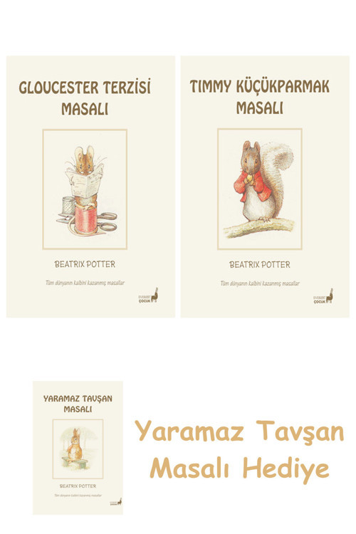 + Beatrix Potter 17 - Timmy Küçükparmak Masalı + Yaramaz Tavşan Masalı