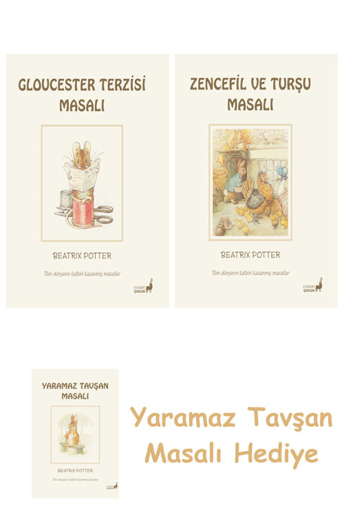 + Beatrix Potter 15 - Zencefil Ve Turşu Masalı + Yaramaz Tavşan Masalı