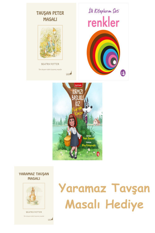 İlk Kitaplarım - Renkler (Ciltli) + Kırmızı Başlıklı Kız Kurda Karşı