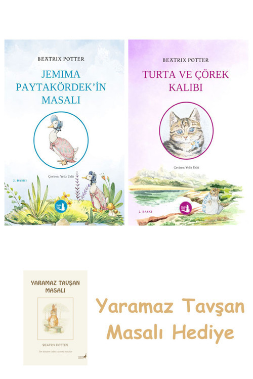 Jemima Paytakördek'İn Masalı + Turta Ve Çörek Kalıbı + Yaramaz Tavşan Masalı