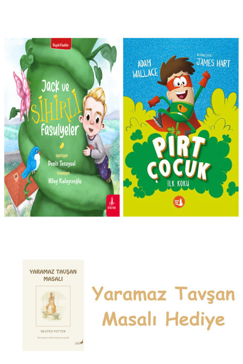 Jack Ve Sihirli Fasulyeler + Pırt Çocuk 1 - İlk Koku + Yaramaz Tavşan Masalı