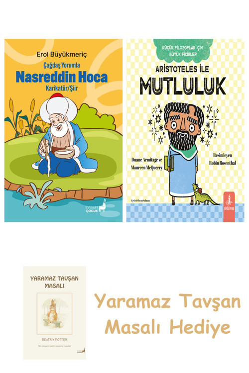 Çağdaş Yorumla Nasreddin Hoca - Karikatür/Şiir + Aristoteles İle Mutluluk + Yaramaz Tavşan Masalı