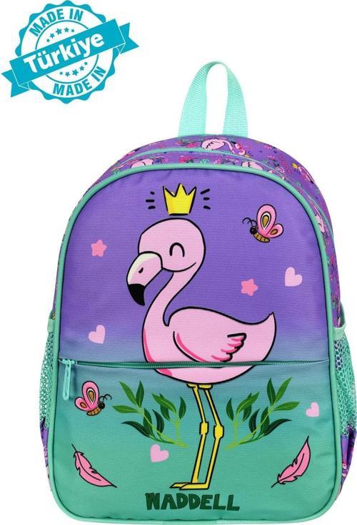 Lisanslı Flamingo Desenli Anaokul Kreş Sırt Çantası