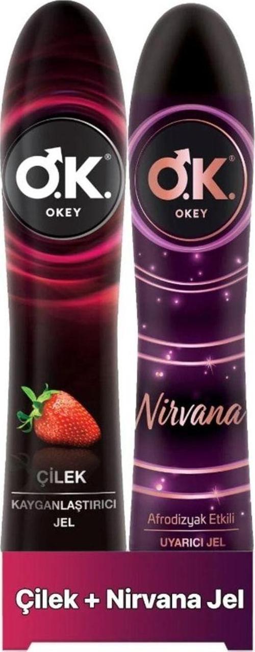 Çilek Kayganlaştırıcı Jel 100 ML + Nirvana Uyarıcı Jel 100 ML