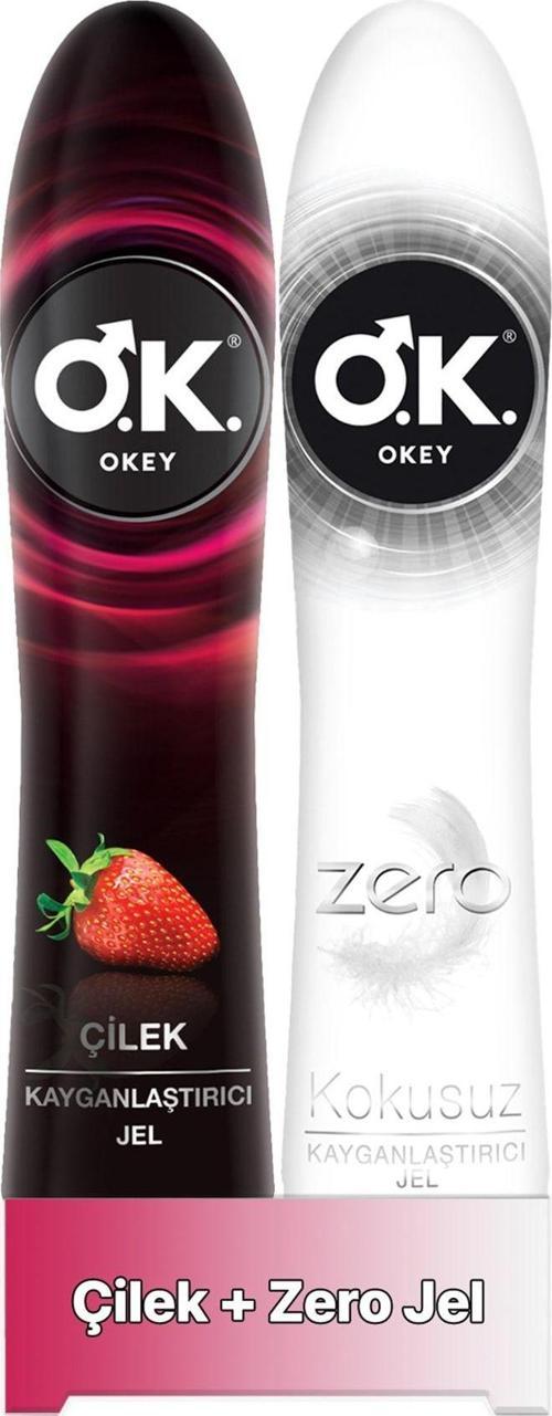 Çilek Kayganlaştırıcı Jel 100 ML + Zero Kayganlaştırıcı Jel 100 ML