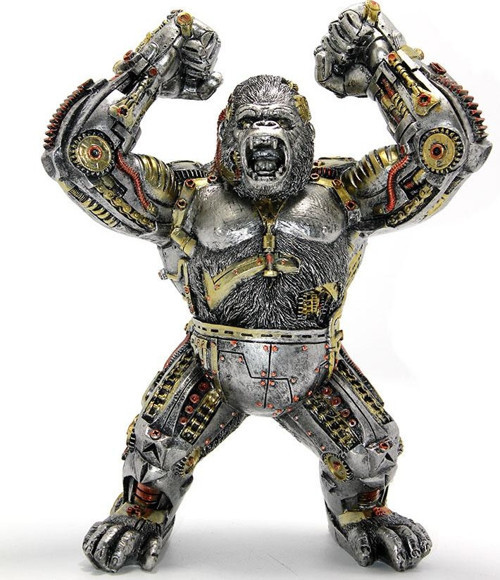 Steampunk Polyester Orangutan Figürü -2456