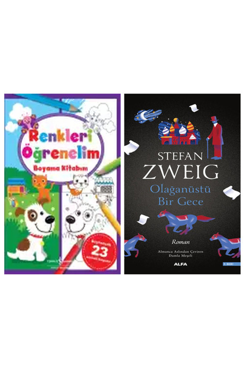 Renkleri Öğrenelim Boyama Kitabım + Olağanüstü Bir Gece