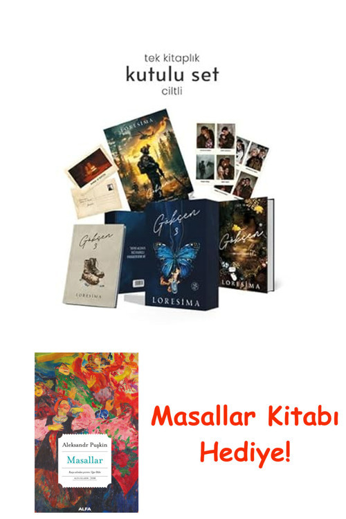 Gökçen 3 - Güz Yağmurları Hediyeli Özel Kutu (Ciltli) + Masallar Kitabı