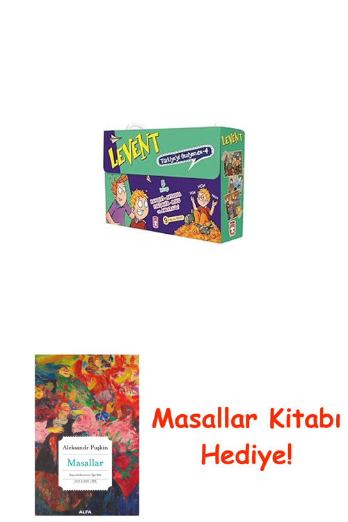 Levent Türkiyeyi Geziyorum 4 Set - 5 Kitap Takım + Masallar Kitabı