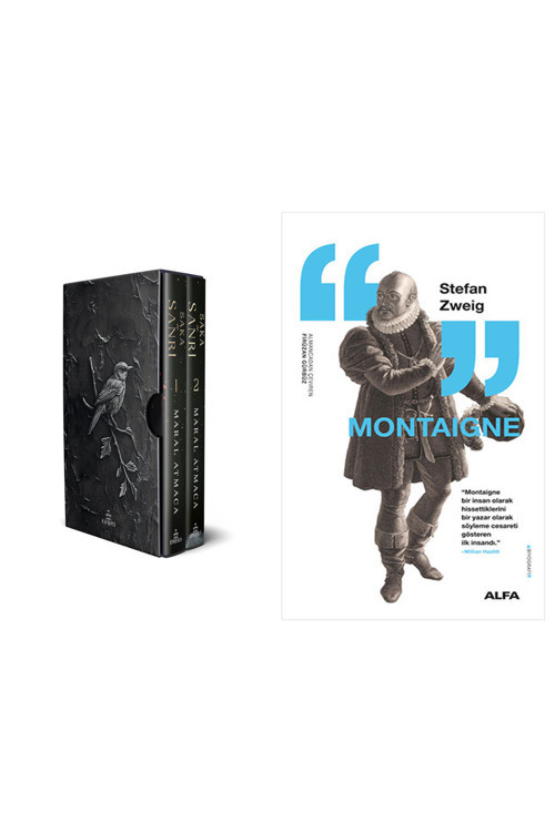 Saka Ve Sanrı İki Kitaplık Set (Ciltli - Yan Boyamalı) + Montaigne