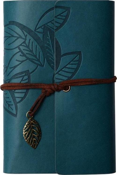 Yaprak Desenli Deri Defter