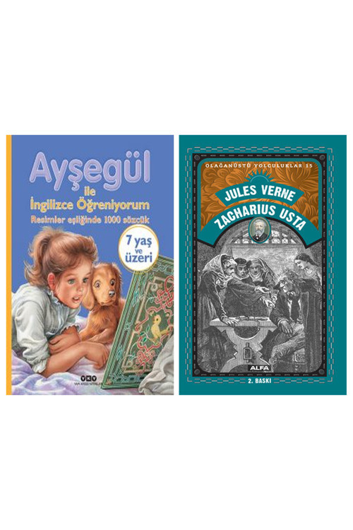 Ayşegül İle İngilizce Öğreniyorum – Resimler Eşliğinde 1000 Sözcük (Karton Kapak) + Zacharius Usta