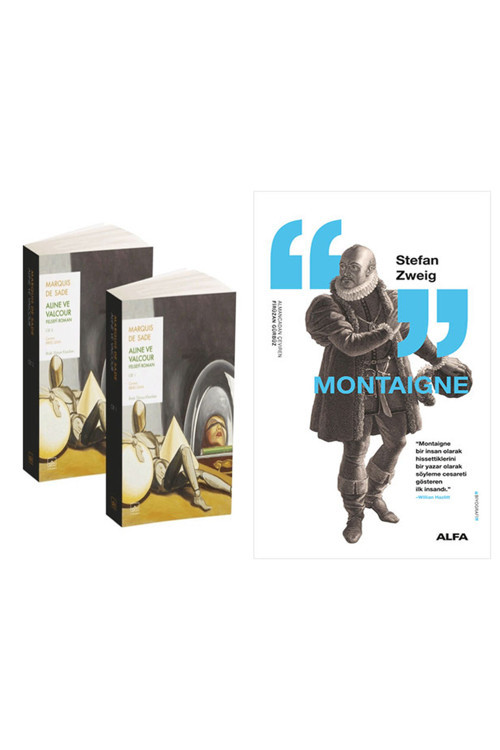 Aline Ve Valcour - Felsefi Roman (2 Cilt) + Montaigne