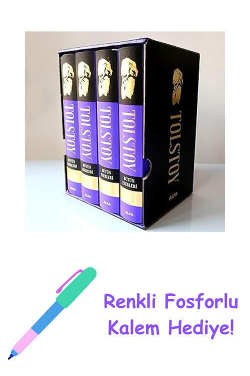 Savaş Ve Barış 1-2-3-4 (Ciltli) + Renkli Fosforlu Kalem