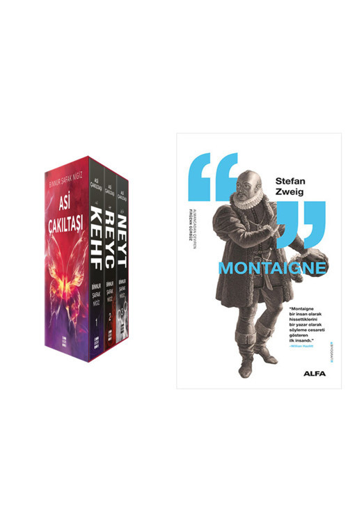 Asi Çakıltaşı Serisi Set - 3 Kitap Takım + Montaigne